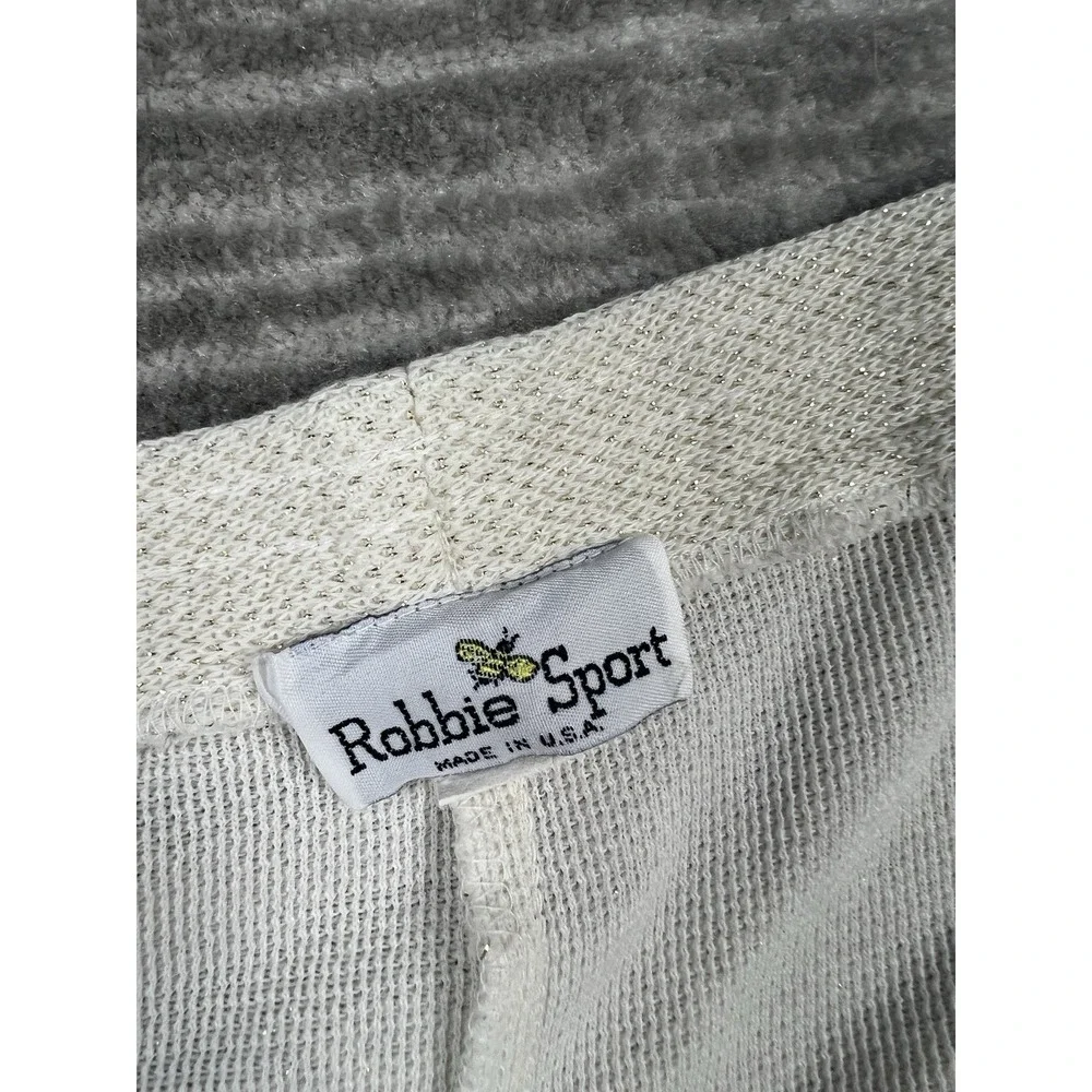 Robbie Sport Skirt Womens Large Beige Gold‎ Metallic Midi Pull On
